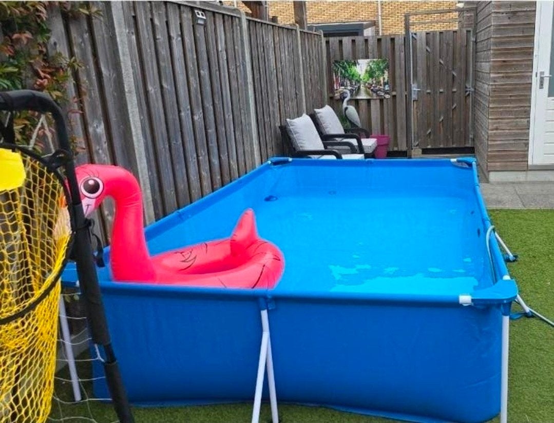 Bestway zwembad 300x201cm compleet, Tuin en Terras, Ophalen, Gebruikt, Opzetzwembad, 200 tot 400 cm