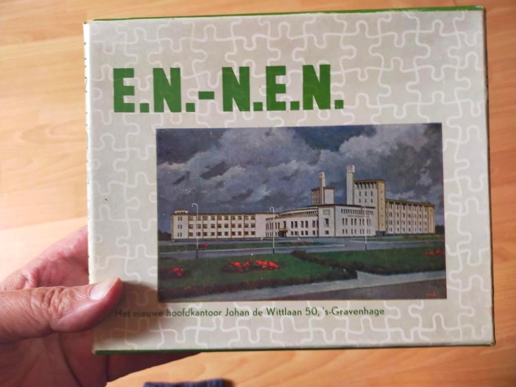 Legpuzzel: Nieuwe Hoofdkantoor E.N.-N.E.N (ongeopend, 1953!), Hobby en Vrije tijd, Denksport en Puzzels, Zo goed als nieuw, Legpuzzel
