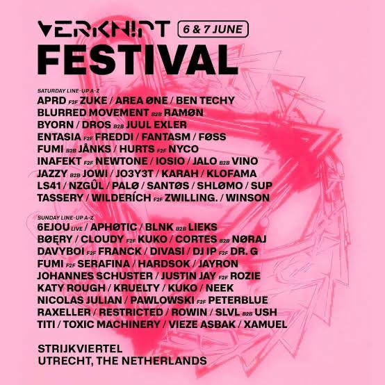 2 kaartjes Verknipt Festival 7 Juni, Twee personen