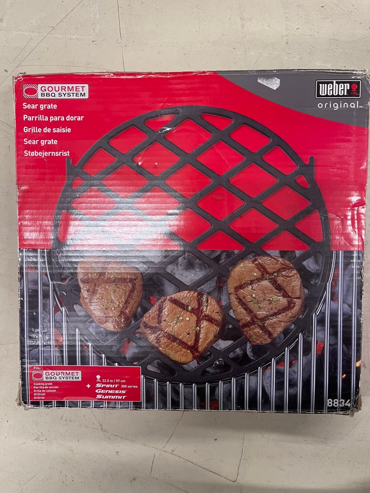 Weber Gourmet BBQ System Sear Grate - Nieuw in doos, Ophalen of Verzenden, Nieuw