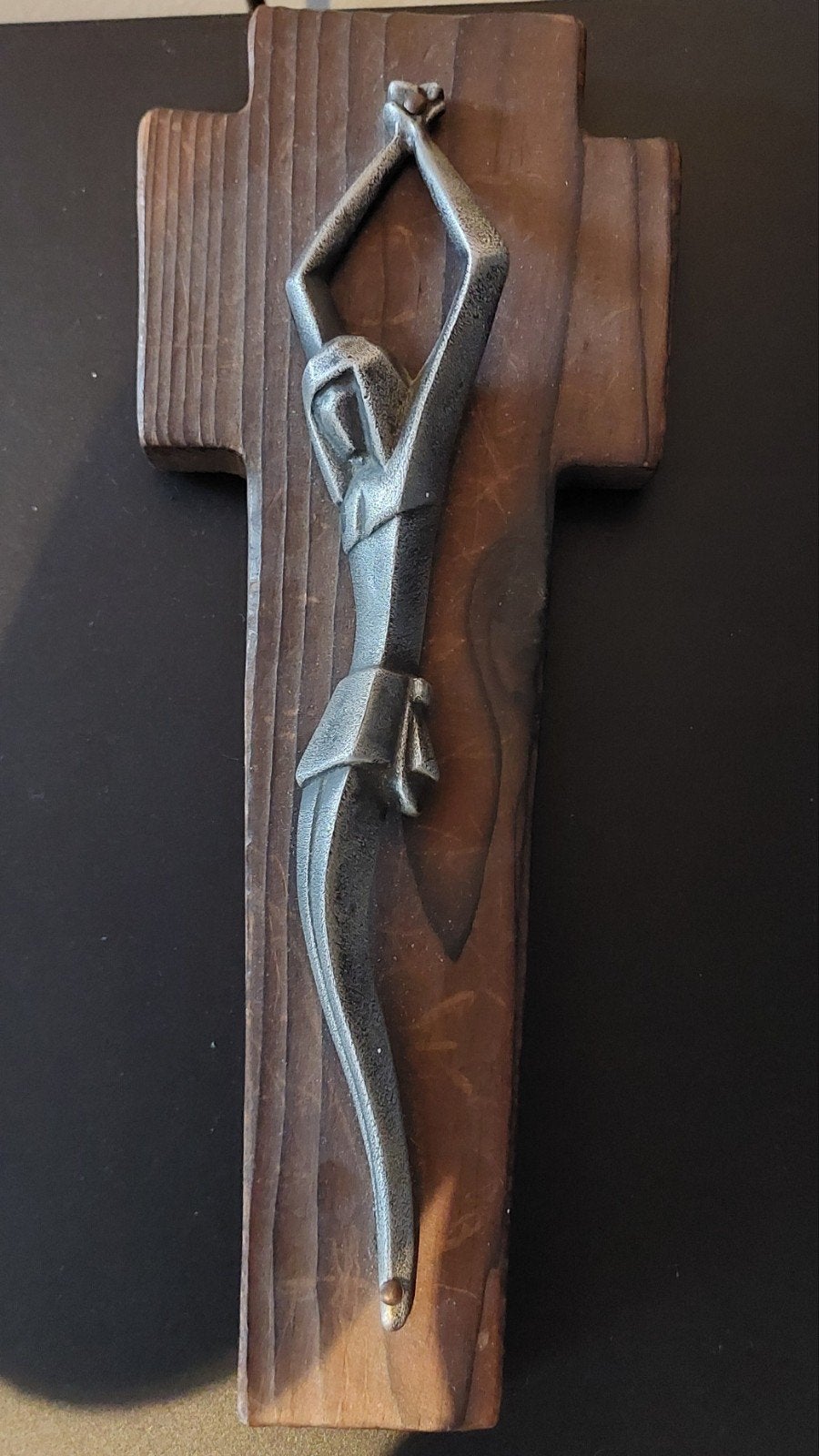 Vintage Modernistisch Kruisbeeld, Antiek en Kunst, Ophalen of Verzenden