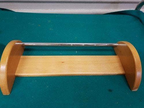Handdoek hanger / lepel hanger van hout met rvs stang, Ophalen of Verzenden, 'T Olde Gre-j, Info@toldegrej.nl, Endepoelstraat 20f Didam