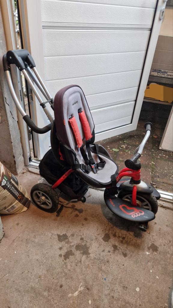 Puky Ceety CAT S6 kinder driewieler met duwstang, Ophalen, Gebruikt, Puky, Verstelbare zitting