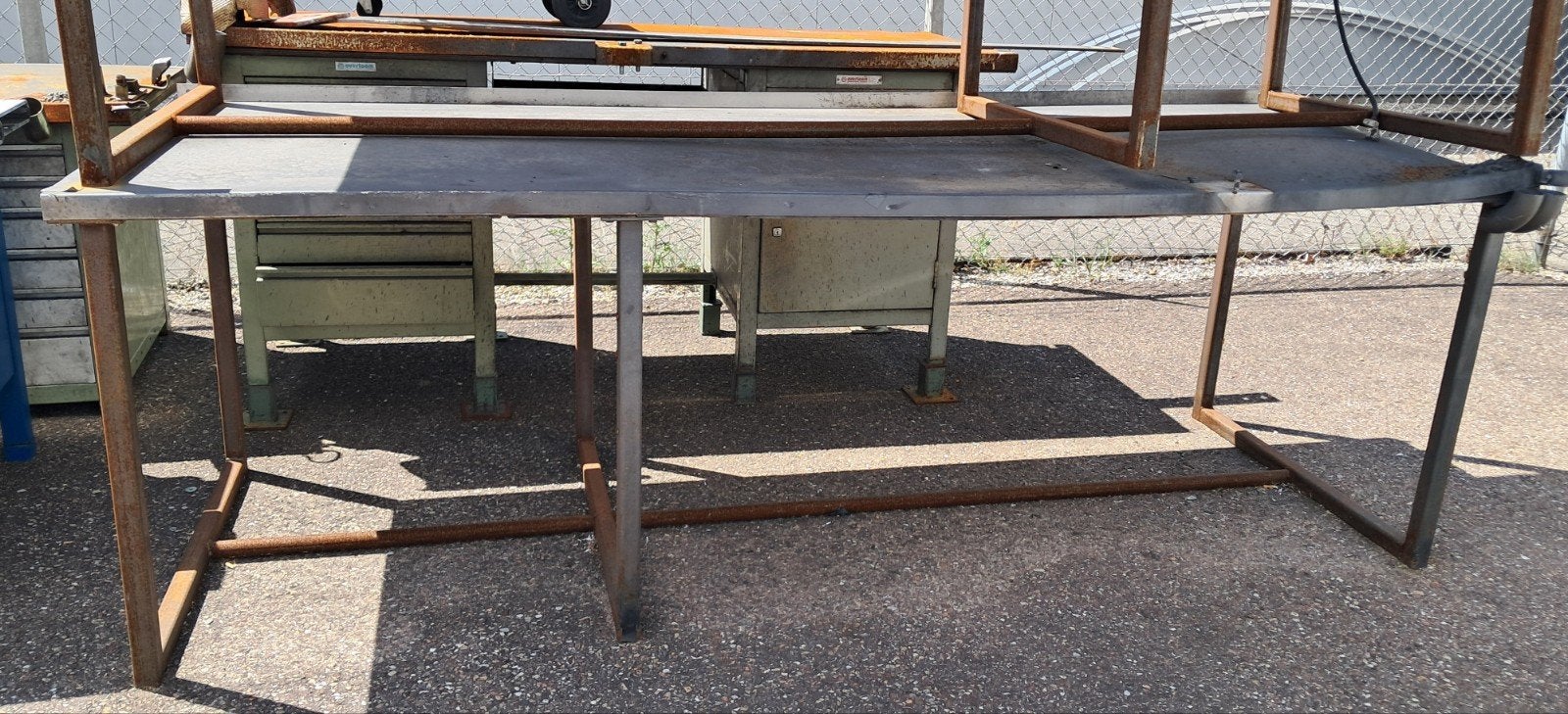 Robuuste werkbank voor lasruimte, Ophalen, Gebruikt, 170 cm of meer