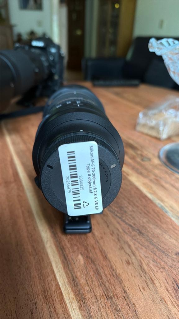 Nikon AF-S 70-200mm f/2.8G VR ED Telelens, Audio, Tv en Foto, Fotografie | Lenzen en Objectieven, Ophalen, Zo goed als nieuw, Telelens