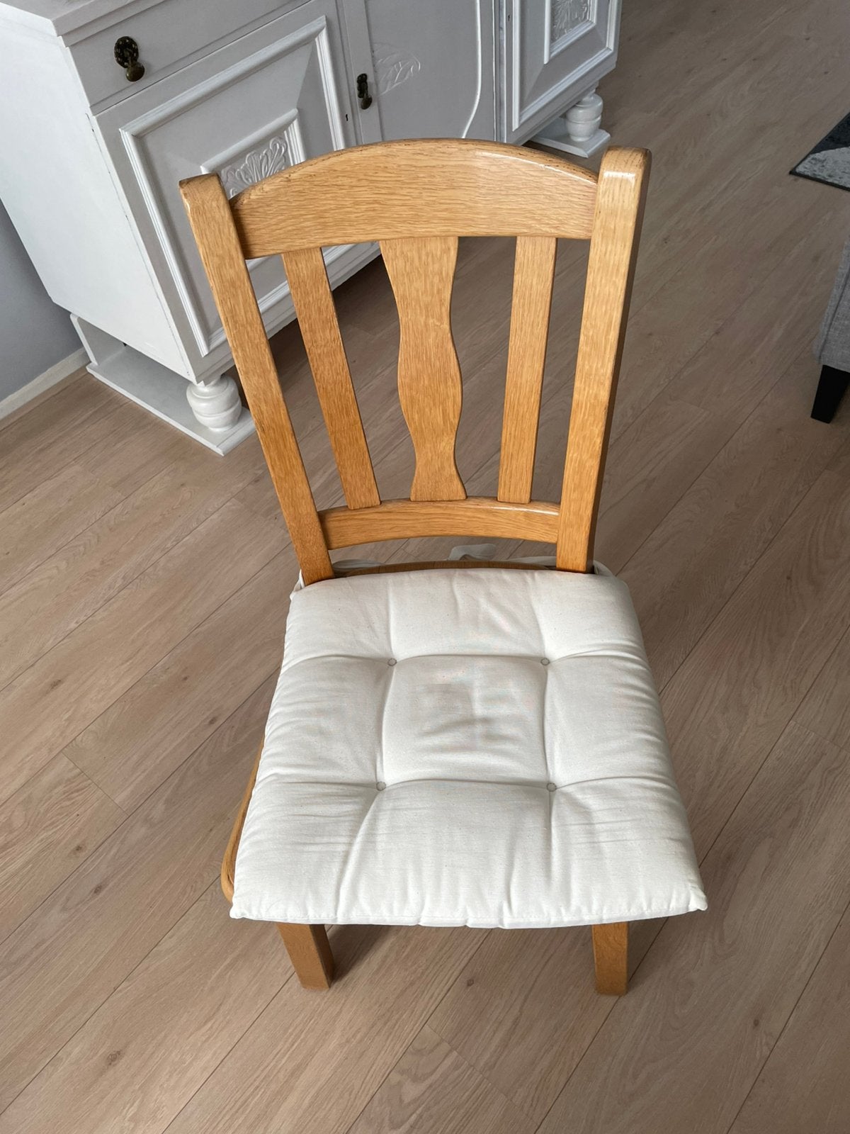 Nette eettafel met 6 stoelen, Huis en Inrichting, Ophalen, Gebruikt, 50 tot 100 cm, 150 tot 200 cm