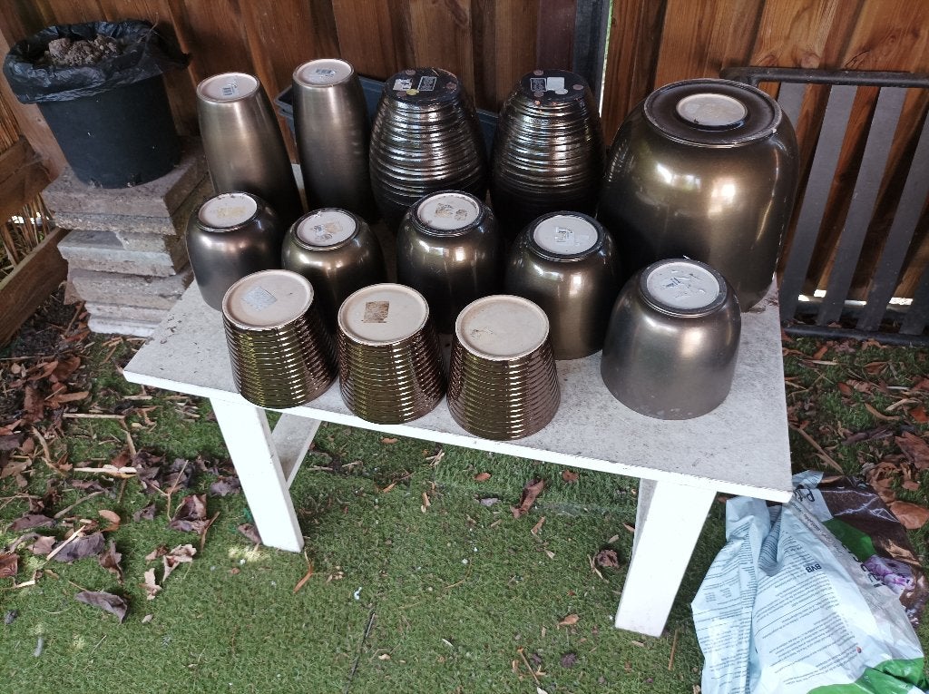 bloempotten, Tuin en Terras, Bloempotten, Ophalen, Gebruikt, Rond, Balkon