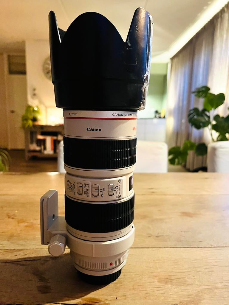 Canon EF 70-200 F2.8 IS USM, Audio, Tv en Foto, Fotografie | Lenzen en Objectieven, Ophalen, Gebruikt, Telelens