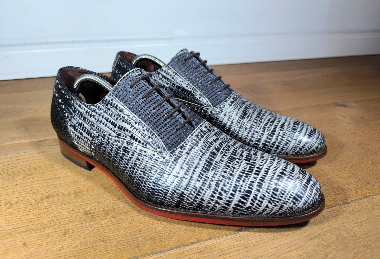 Floris van Bommel herenschoenen maat 8 / 42, Ophalen, Overige kleuren, Floris van Bommel, Zo goed als nieuw