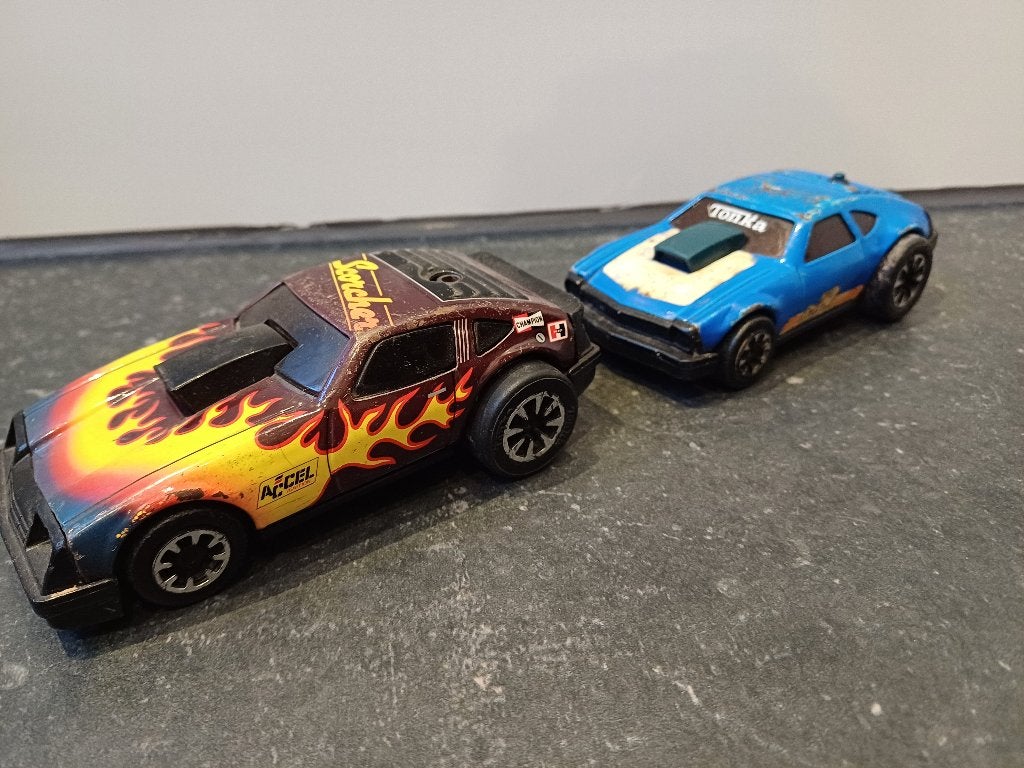 2x tonka race auto, Ophalen of Verzenden, Gebruikt, Auto