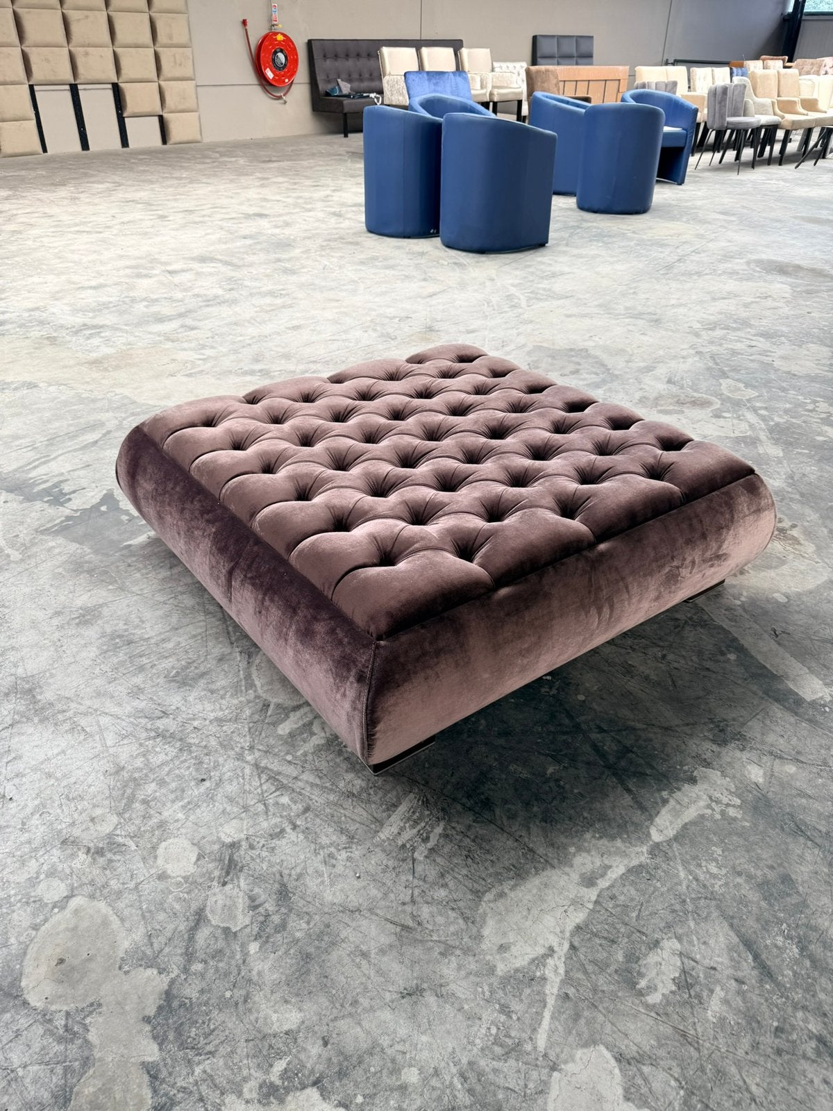 fluwelen hocker/poef tafel/velours/eric kuster, Ophalen, Nieuw, Vierkant, Stof