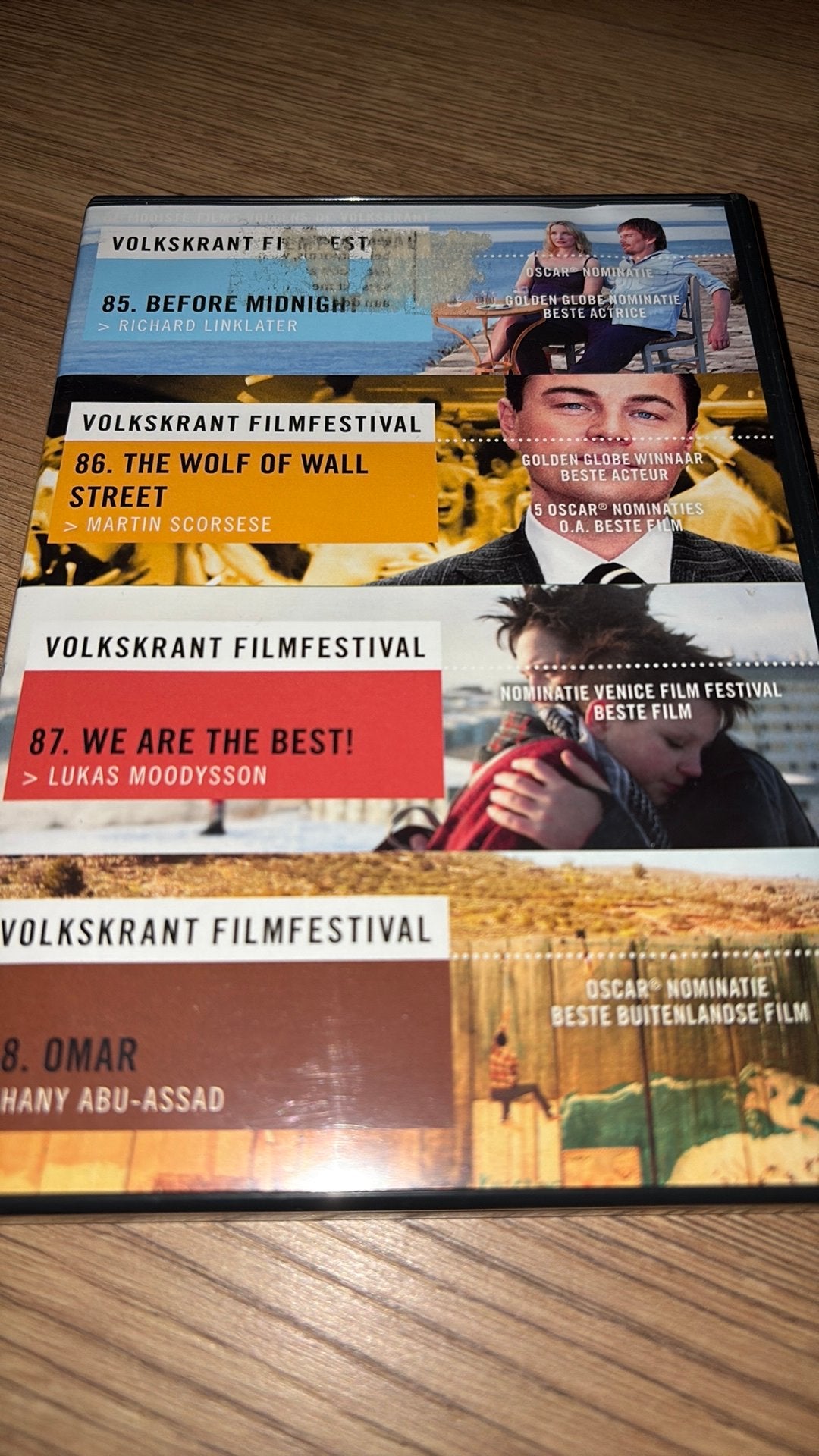 Volkskrant Filmfestival dvd box met 4 films op dvd., Vanaf 16 jaar, Ophalen of Verzenden, Zo goed als nieuw, Overige gebieden