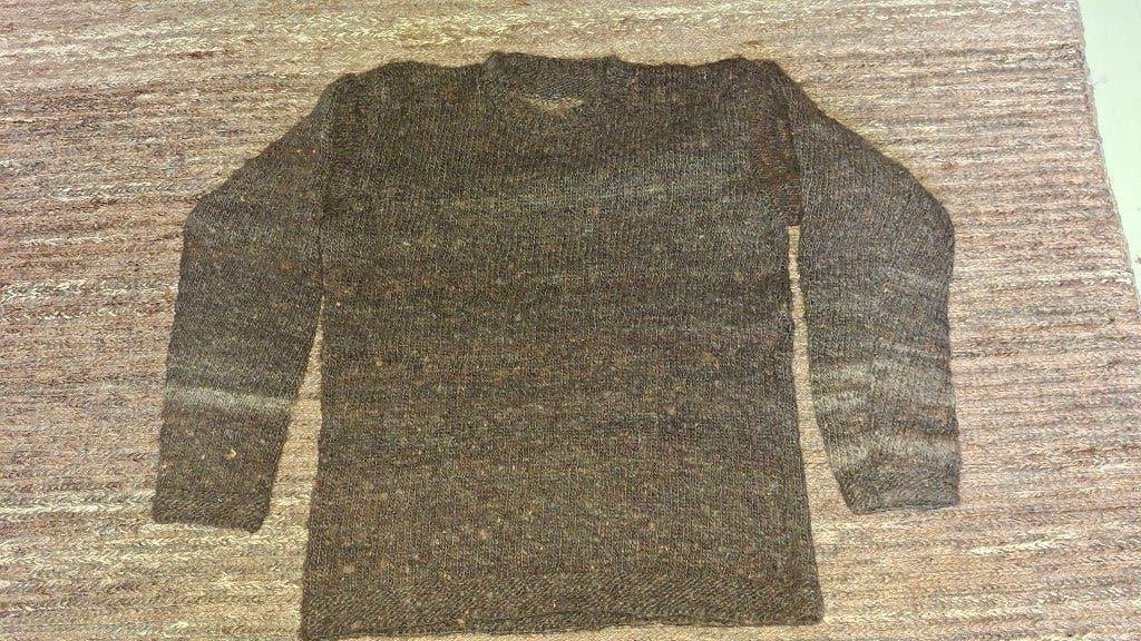 Bruine gebreide trui - Maat L, Maat 52/54 (L), Ophalen of Verzenden, Zo goed als nieuw, Onbekend