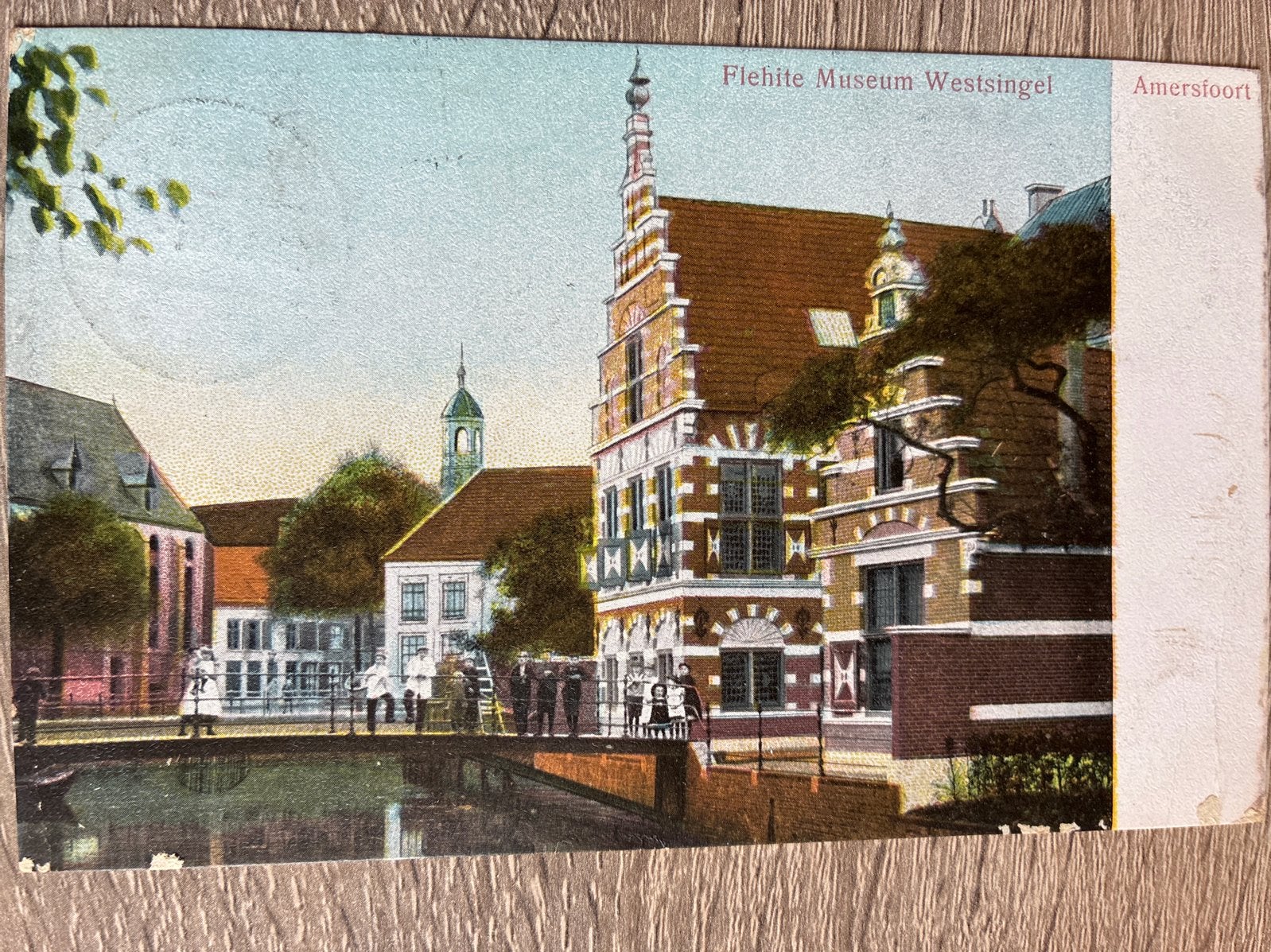Oude Ansichtkaart Amersfoort, Flehite Museum- Westsingel, Ophalen of Verzenden, Voor 1920, Gelopen, Utrecht