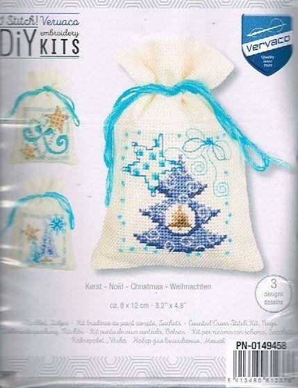 Cado vervaco borduurpakket DIVERSE SETS GEURZAKJES  KERST, Ophalen of Verzenden, Nieuw, Handborduren, Borduurpakket