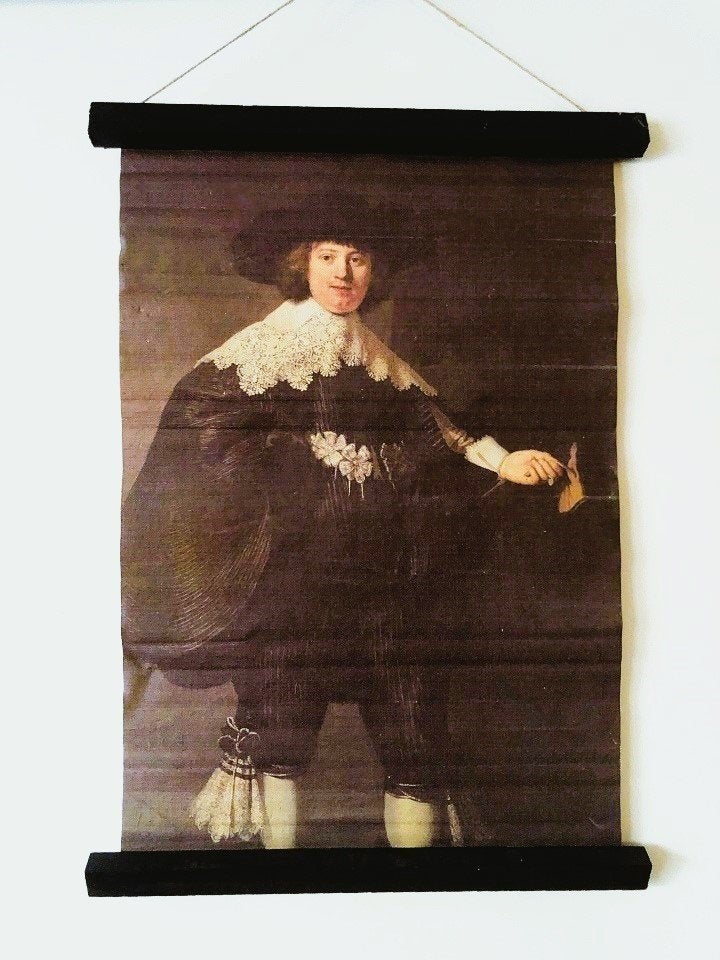 Antiek schilderij portret poster wandposter Marten Soolmans, Verzenden, Klassiek, Portret of Personen
