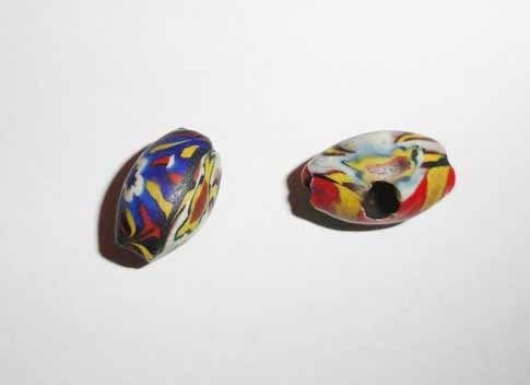 Kralen Millefiori stijl, Ophalen of Verzenden, Zo goed als nieuw, Kraal