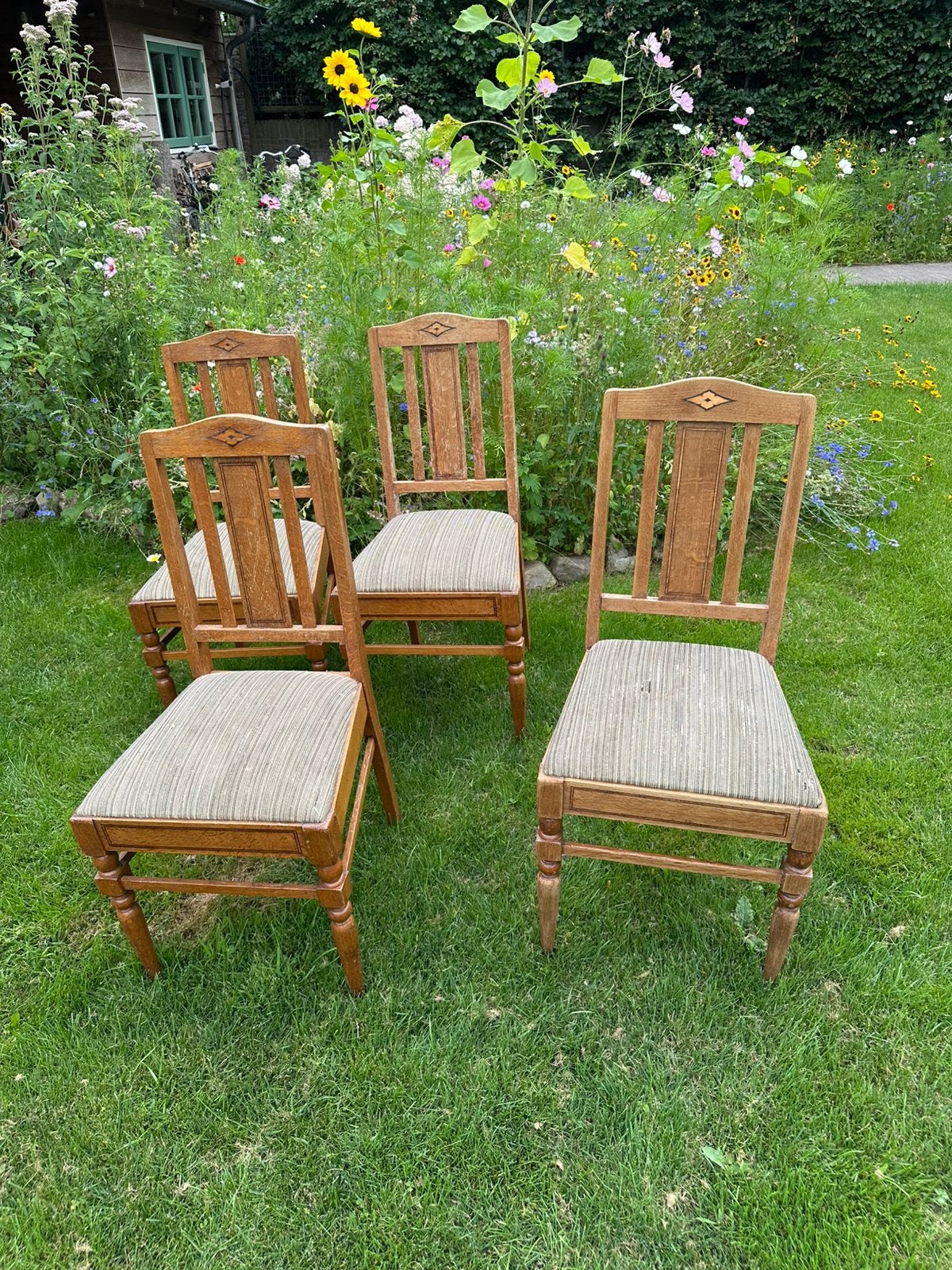 Vier stoelen met potentie! Art deco, Ophalen