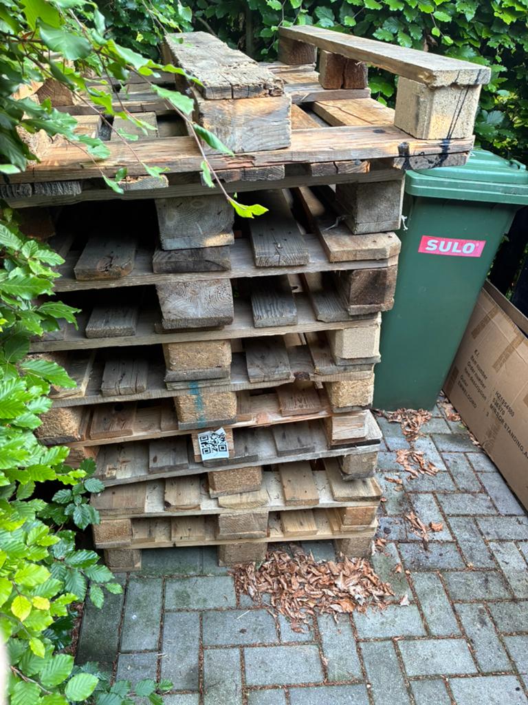 8 euro pallets, Ophalen, Overige houtsoorten, Minder dan 200 cm, Pallet