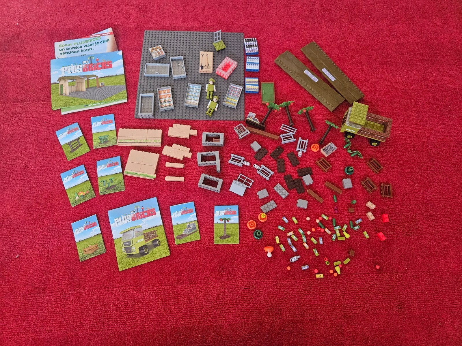 Grote set Plus-Bricks bouwstenen met boerderijthema, Kinderen en Baby's, Ophalen of Verzenden, Gebruikt, Overige merken