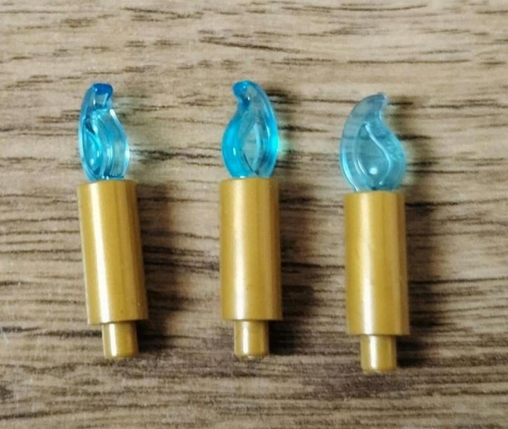 lego kaars / kaarsen goud met blauwe vlam nieuw🆕️, Ophalen of Verzenden, Nieuw