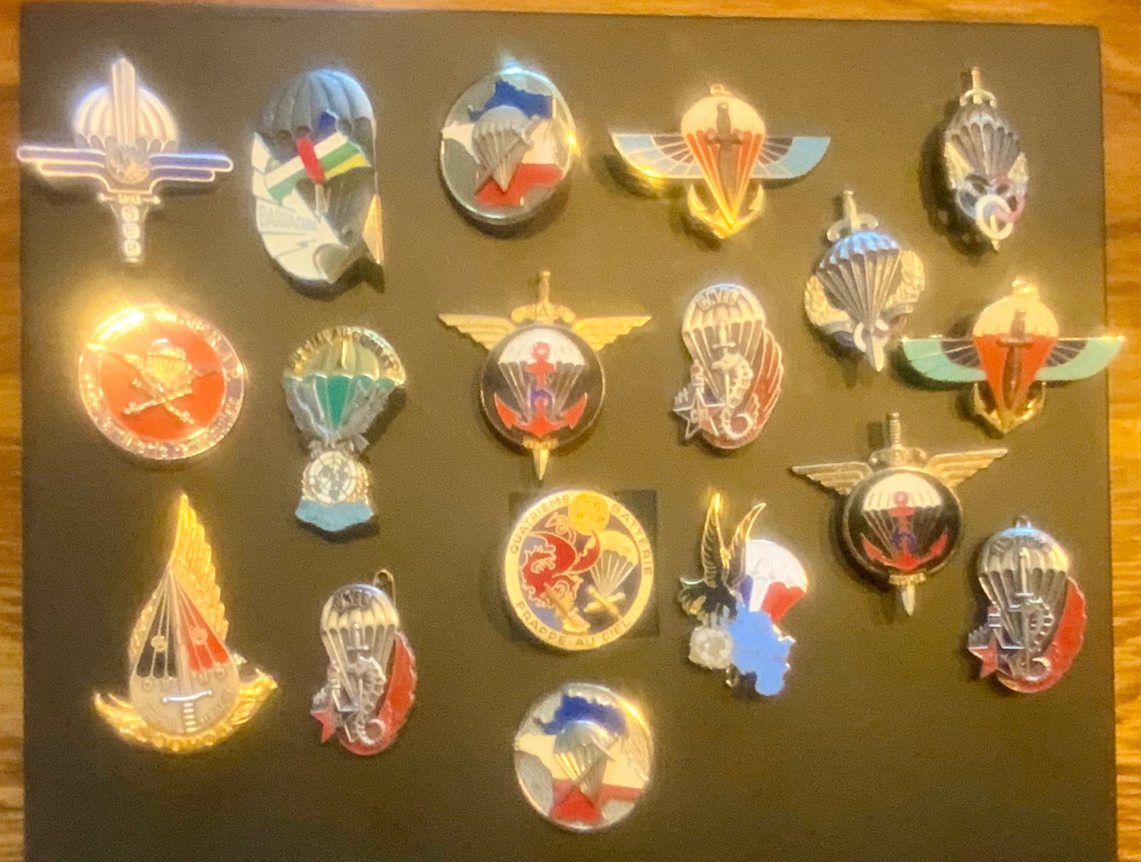 Lotje Franse Para emblemen, Verzamelen, Ophalen of Verzenden, Landmacht, Overige gebieden, Embleem of Badge