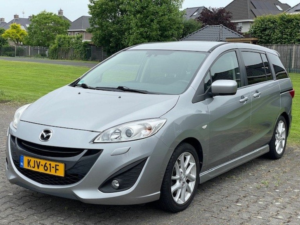 Mazda 5 2.0 GTM/ ECC/ Cruise/ Xenon/ Leer/ LM/ 7-zits/ Stoel, Auto's, Mazda, Voorwielaandrijving, Euro 5, Stoelverwarming, Gebruikt