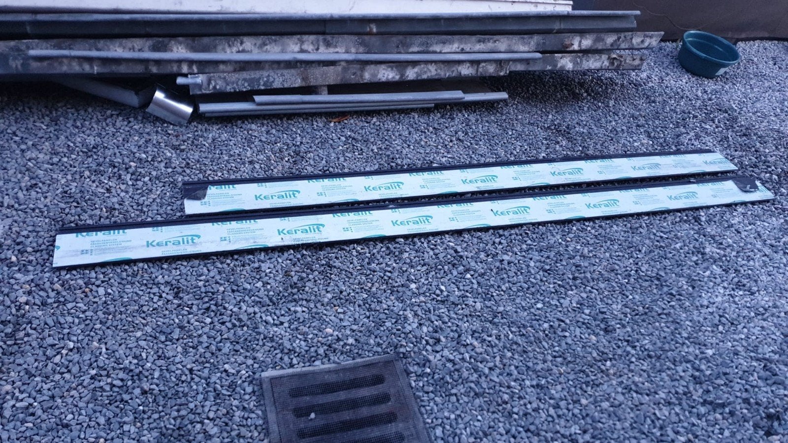 Keralit gevelpanelen blauw - 1x 2.5m, 1x 2.2m, Ophalen of Verzenden