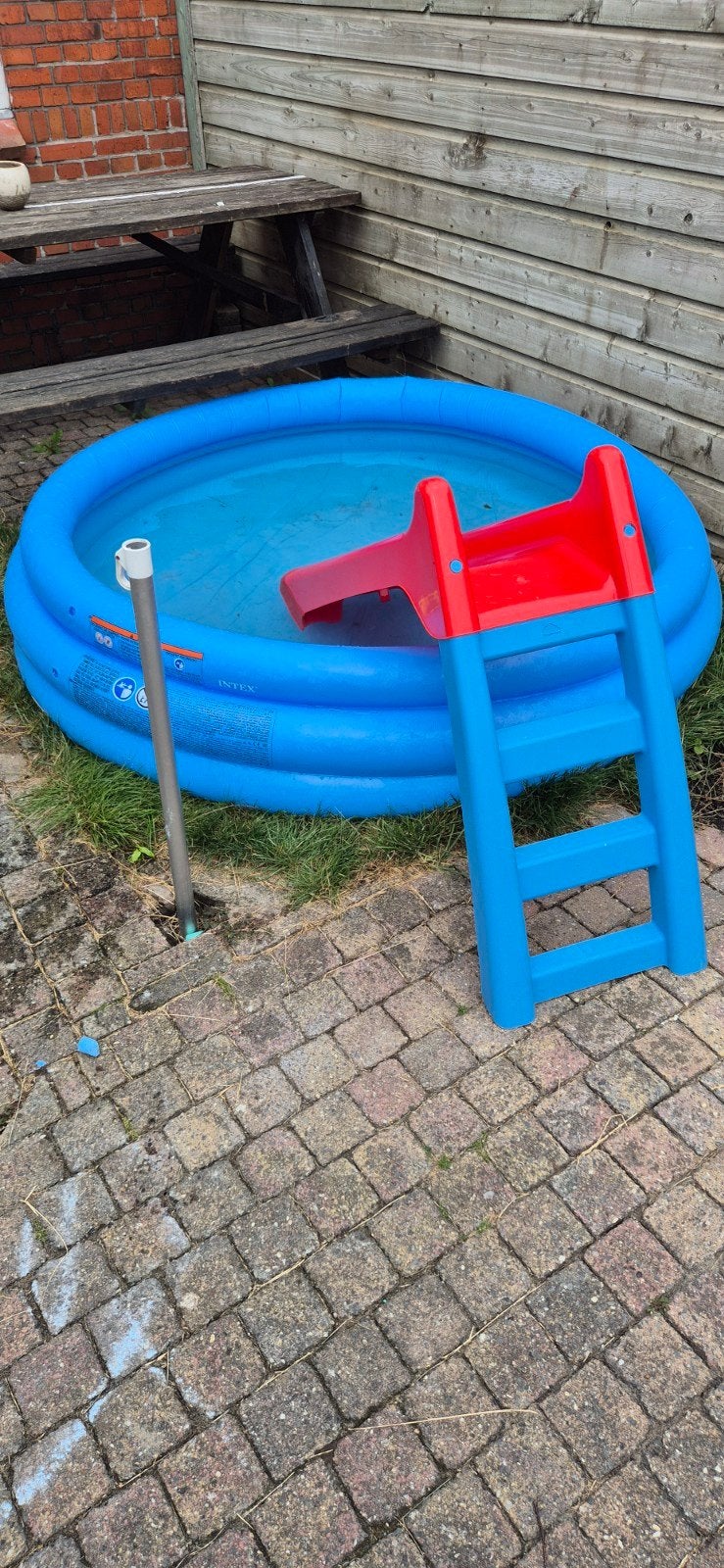 zwembad met glijbaan 168cm, Ophalen, Glijbaan