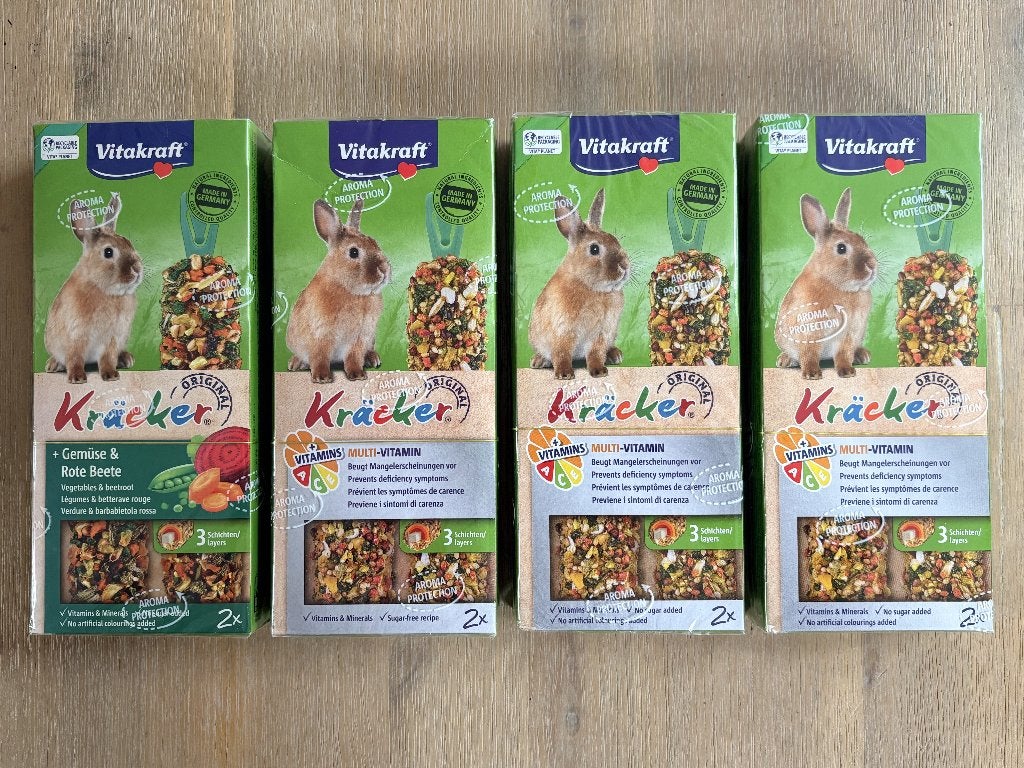 4x Vitakraft Kräcker voor konijnen multivitamine & groente, Dieren en Toebehoren, Ophalen of Verzenden, Knaagdier of Konijn