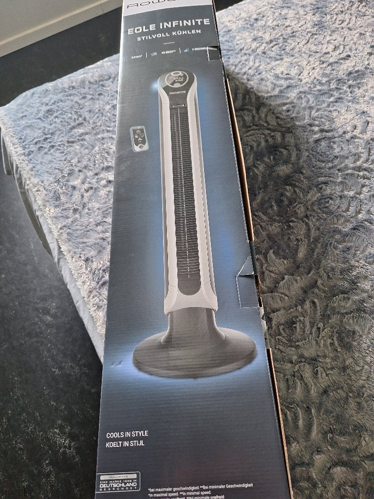 Ventilator, Ophalen, Ventilator met afstandsbediening, Zo goed als nieuw, Statiefventilator