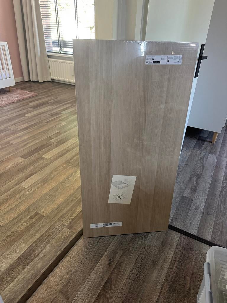 IKEA LAGKAPTEN bureaublad 120x60 cm eiken nieuw, Ophalen, Spaanplaat of MDF, IKEA, Bruin