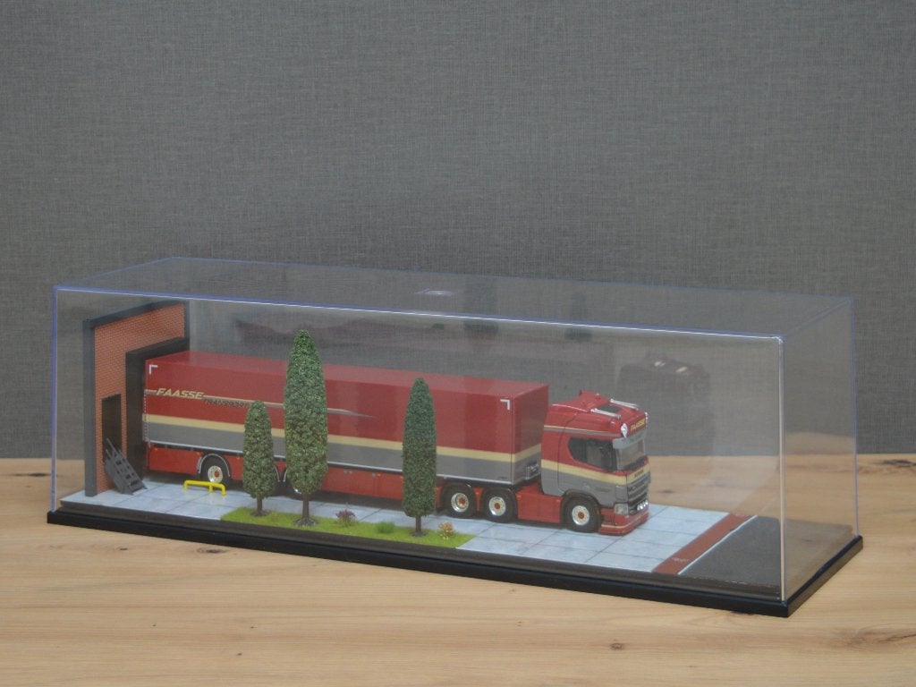 Dioramavitrine Laaddock (50x15x15cm), Ophalen of Verzenden, Nieuw, Bus of Vrachtwagen, Tekno