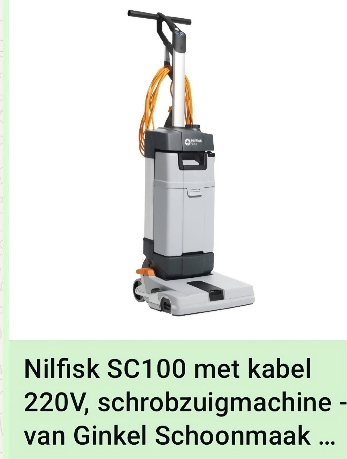 Nilfisk  schrobzuigmachine, Ophalen of Verzenden, Zo goed als nieuw, Schrobmachine