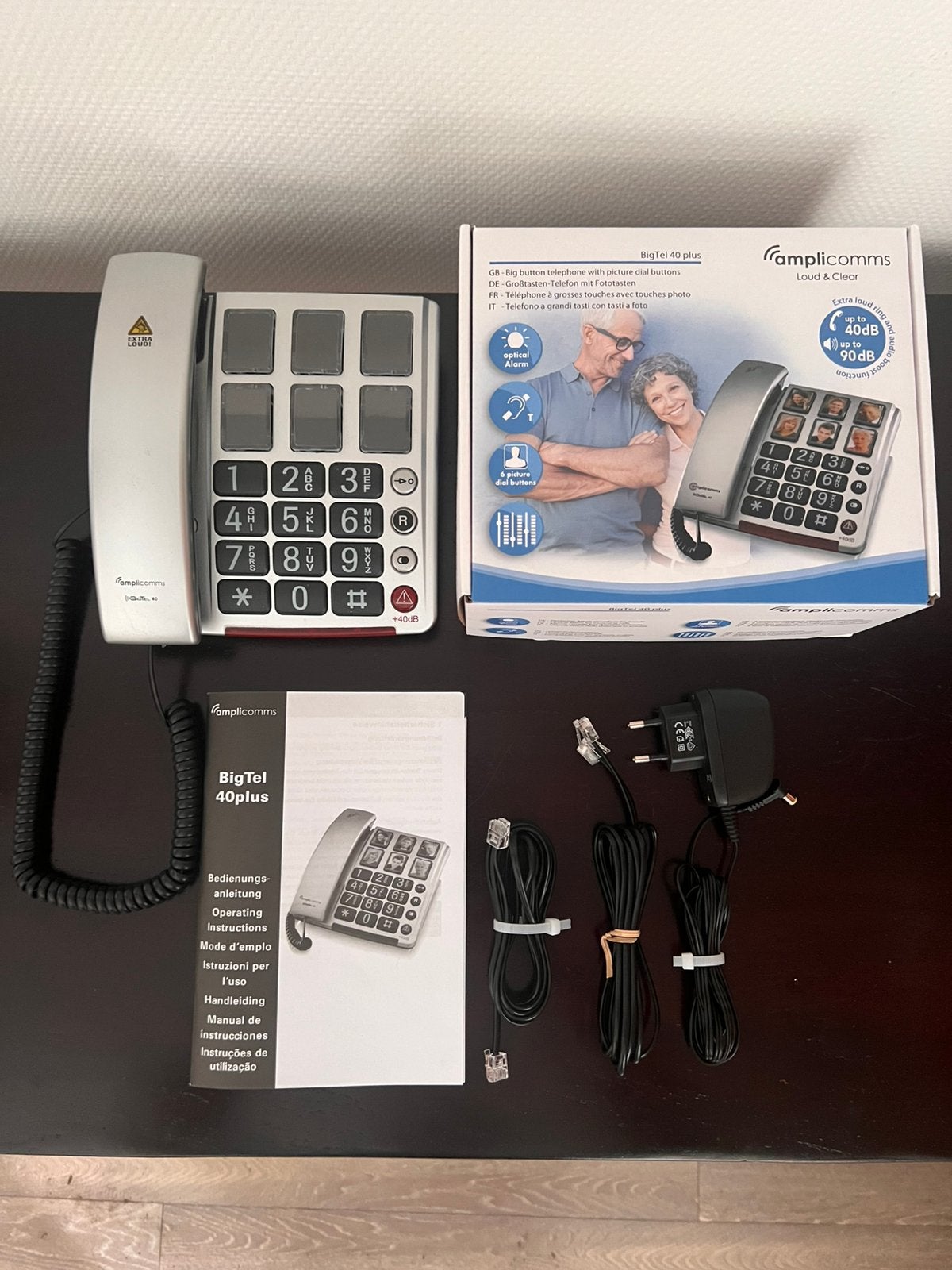 AMPLICOMMS BT40 - DEMENTIETELEFOON - NW 42,00 - MET GARANTIE, Telecommunicatie, Vaste telefoons | Niet Draadloos, Ophalen of Verzenden
