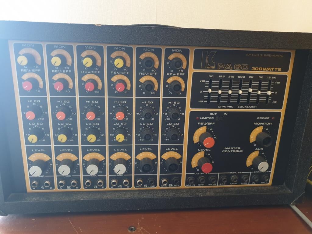 Vintage! Kustom PA 60 300 Watt PA, Ophalen of Verzenden, Gebruikt, Minder dan 500 watt, P.A.