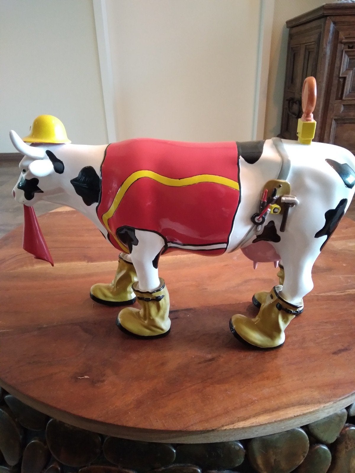 Cow Parade Koe "Udder Construction" LARGE, Ophalen of Verzenden, Zo goed als nieuw, Dier