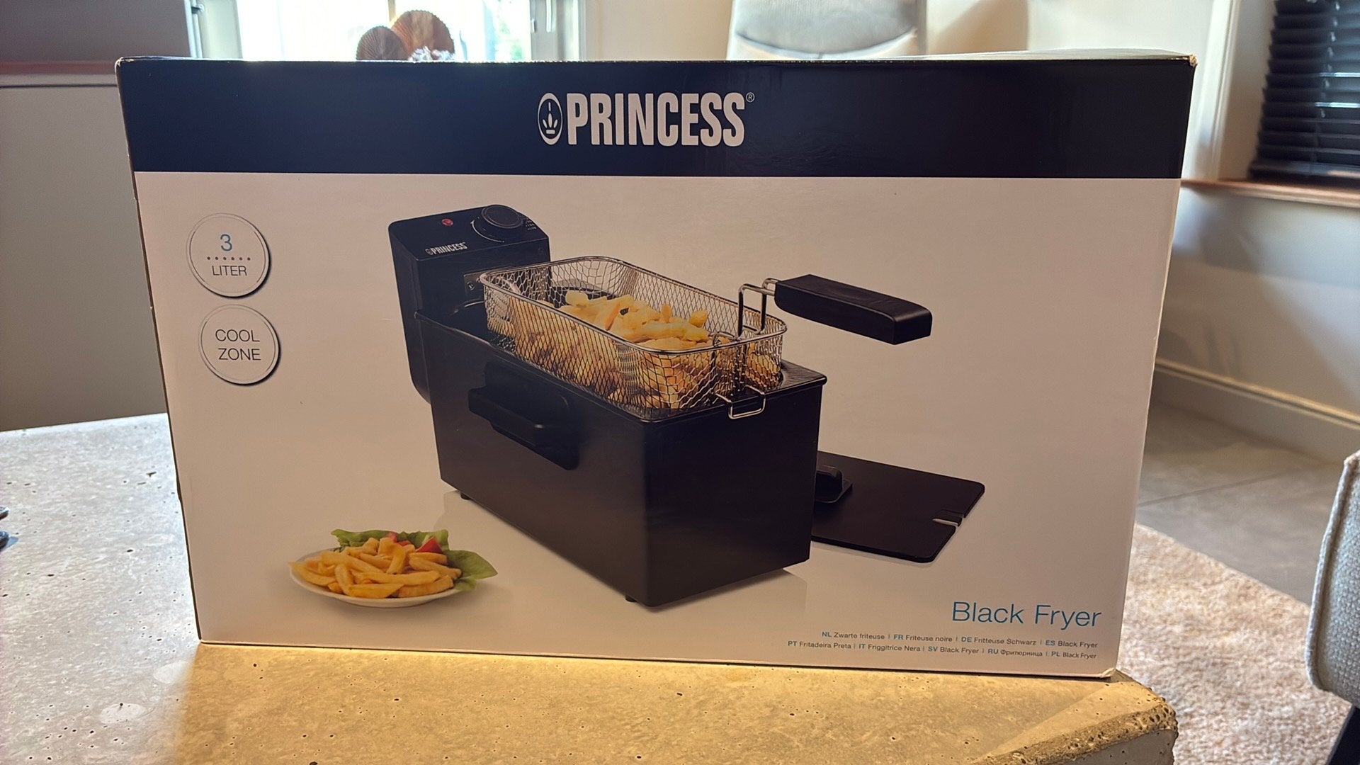Princess 182727 Zwarte friteuse, Witgoed en Apparatuur, Frituurpannen, Verzenden, Nieuw