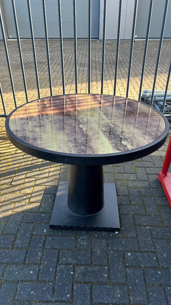 Hamilton Conte Dining Table nieuwwaarde €5600,-, Huis en Inrichting, Ophalen, Gebruikt, Glas, Rond