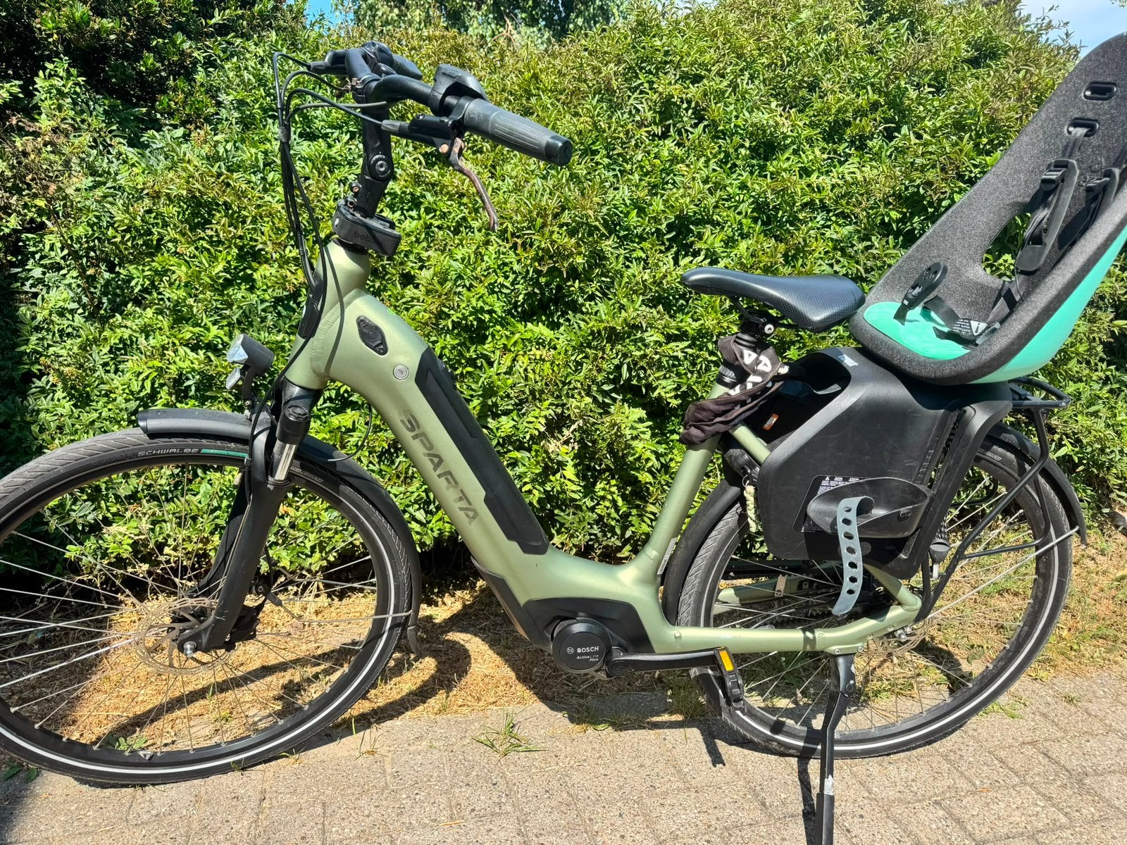 Sparta C-grid Ultra D51 Olive-matt Bosch en evt kinderzitjes, Fietsen en Brommers, 51 tot 55 cm, Ophalen, 50 km per accu of meer