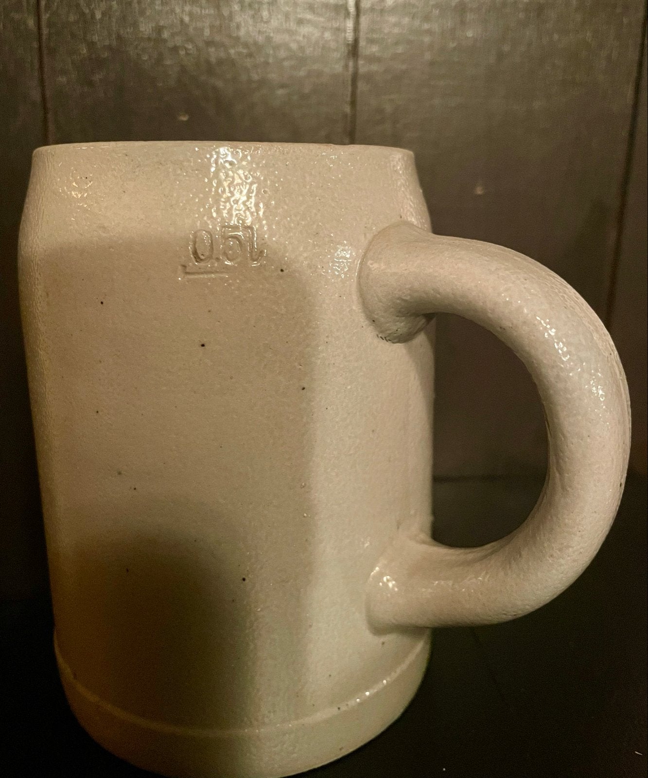 Vintage Huyben's Bier Stenen Bierpul 0.5L, Verzamelen, Ophalen of Verzenden, Pul(len), Overige merken