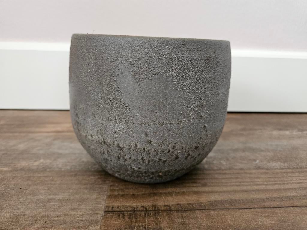 5 - bloempot Esra mistic grey D15H13, Ophalen, Overige materialen, Rond, Binnen