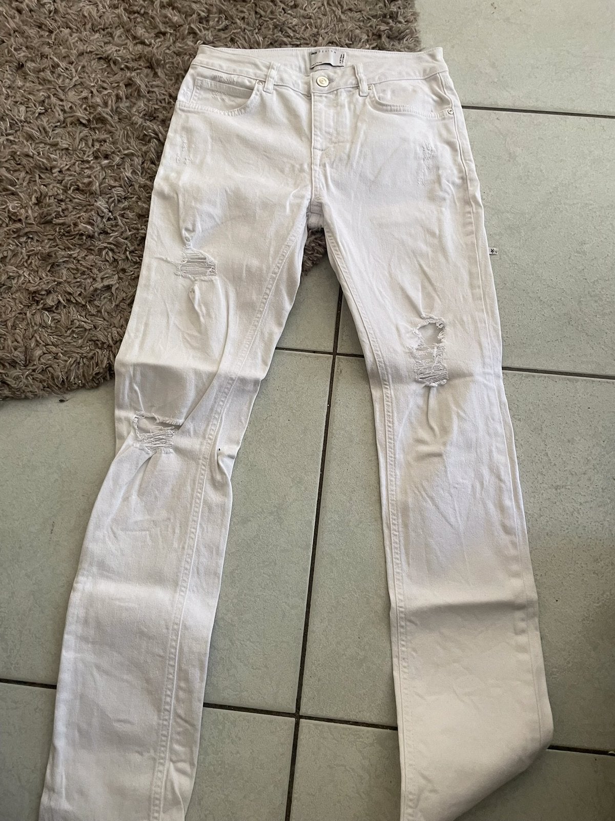 Asos design broek, Ophalen of Verzenden, Zo goed als nieuw, Maat 46 (S) of kleiner, Wit