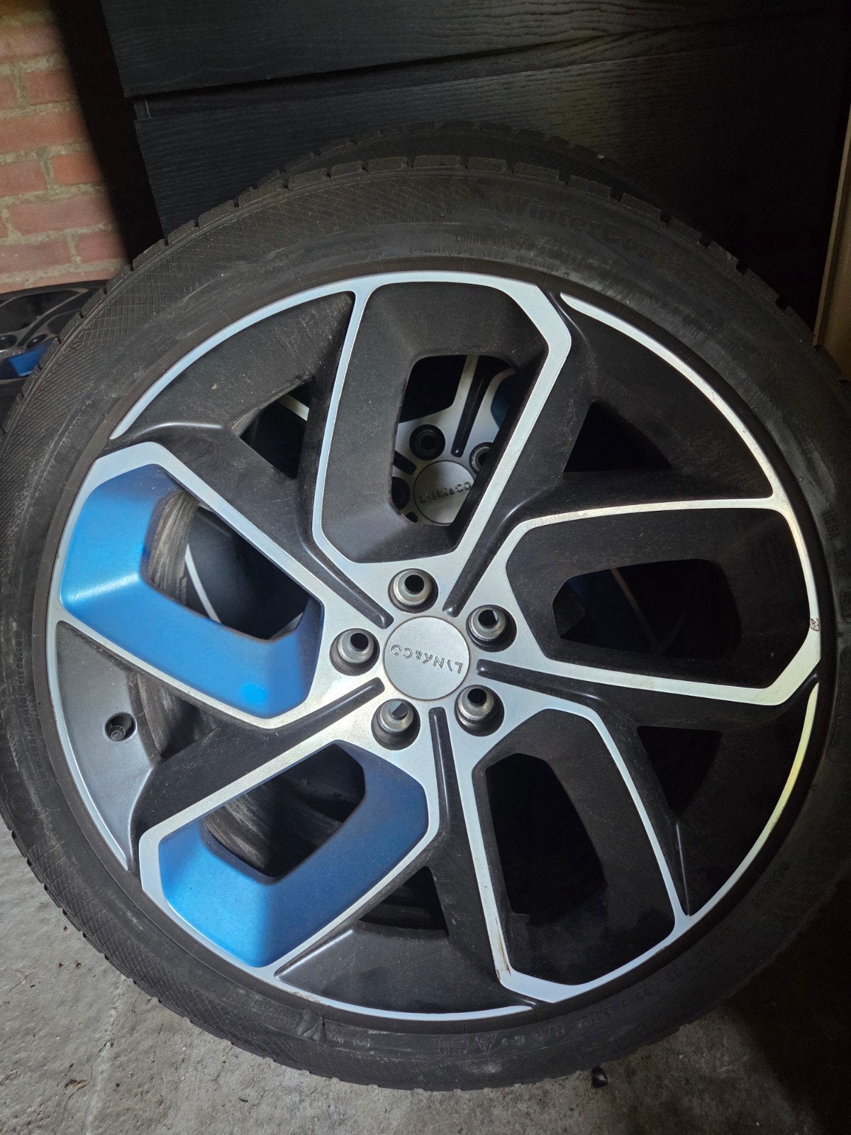 Lynk & Co 20 inch velgen met Continental winterbanden, Auto-onderdelen, Banden en Velgen, Ophalen, Gebruikt, Banden en Velgen