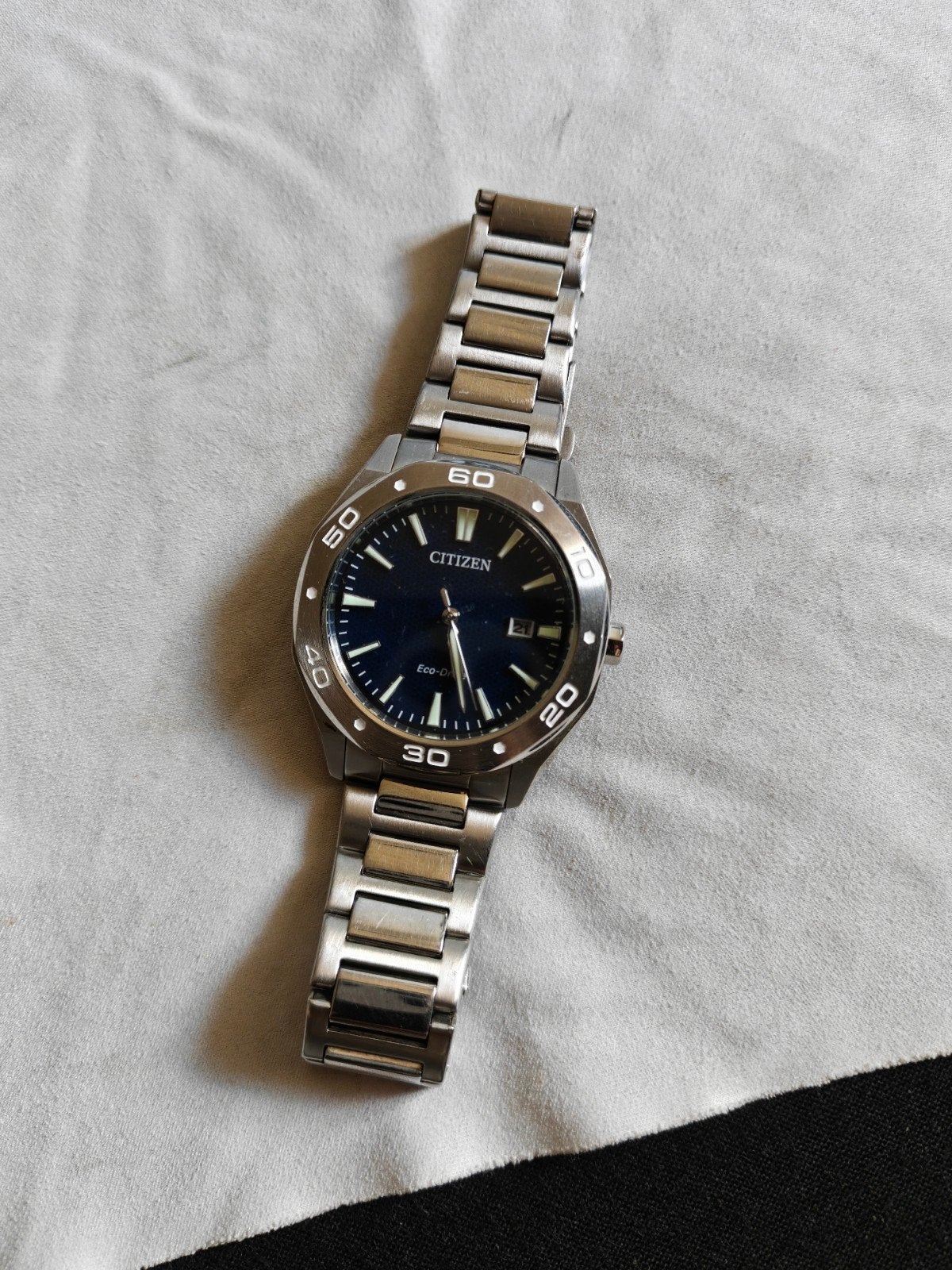 Citizen Eco Drive, Sieraden, Tassen en Uiterlijk, Horloges | Heren, Ophalen of Verzenden, Zo goed als nieuw, Staal, Citizen