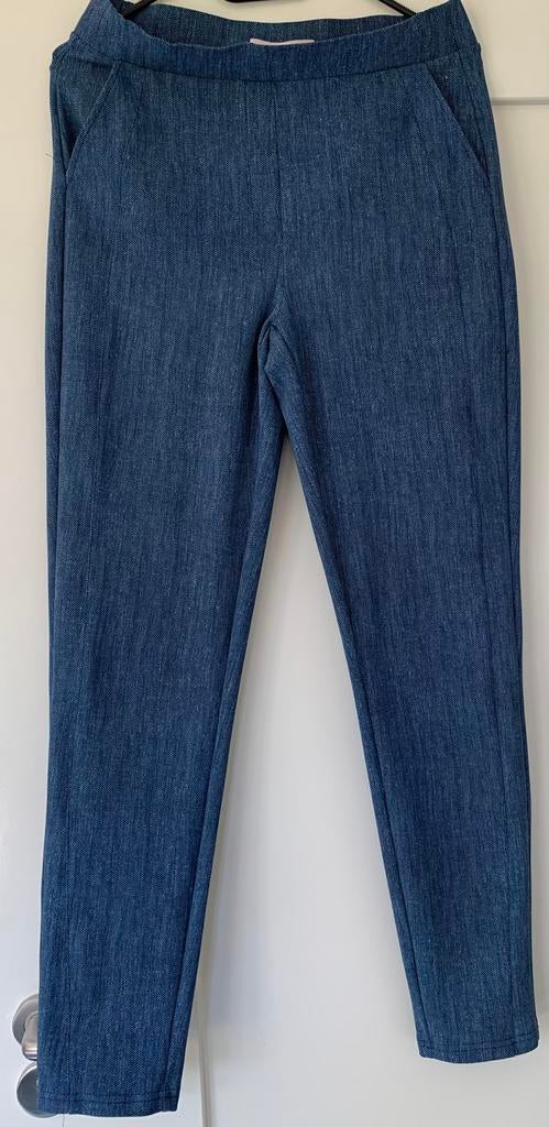 Studio Anneloes bonded broek denim look maat S, Kleding | Dames, Blauw, Ophalen of Verzenden, Zo goed als nieuw, Maat 36 (S)