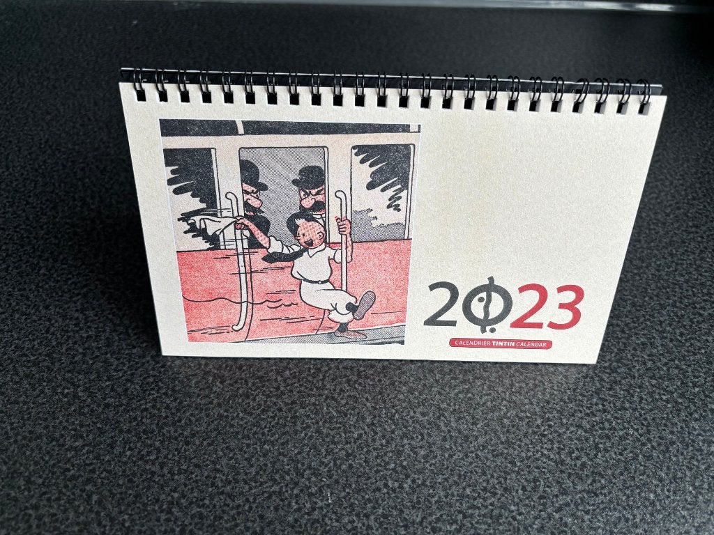 Kuifje bureau kalender 2023, Ophalen, Kuifje, Zo goed als nieuw, Gebruiksvoorwerp