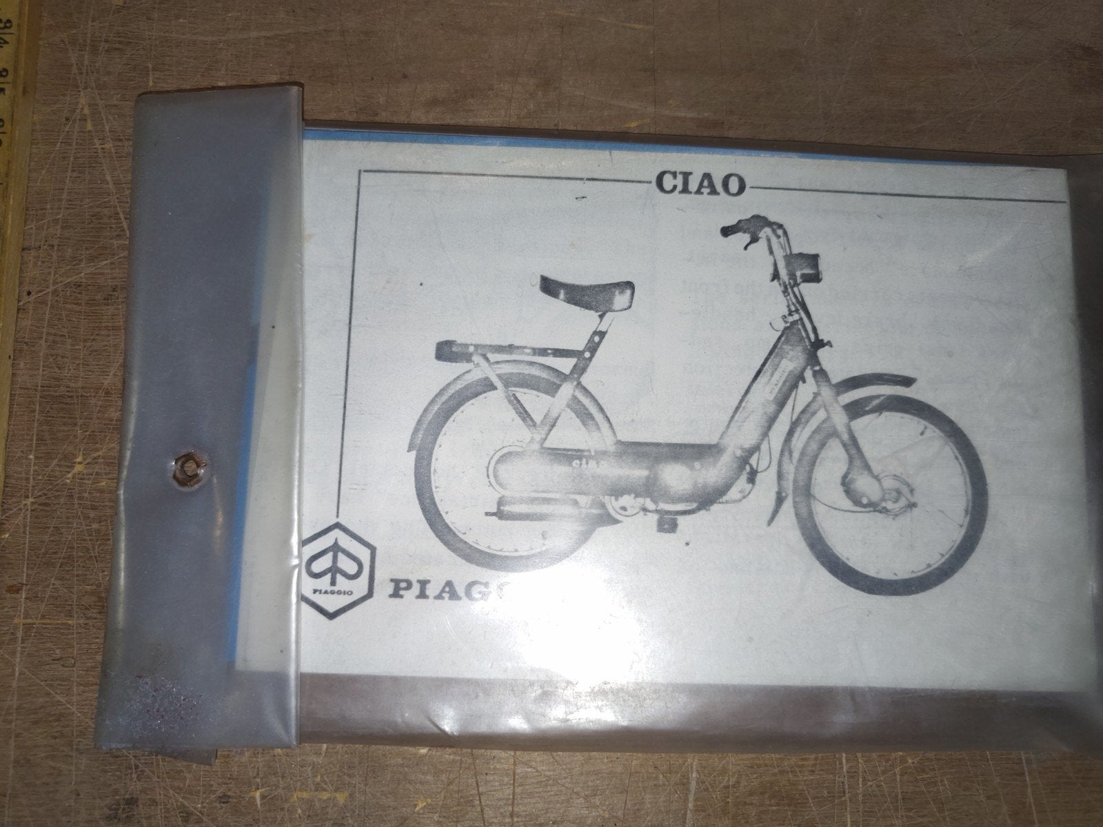 Ongelezen handleiding Piaggio Ciao in folie, Fietsen en Brommers, Ophalen of Verzenden, Nieuw