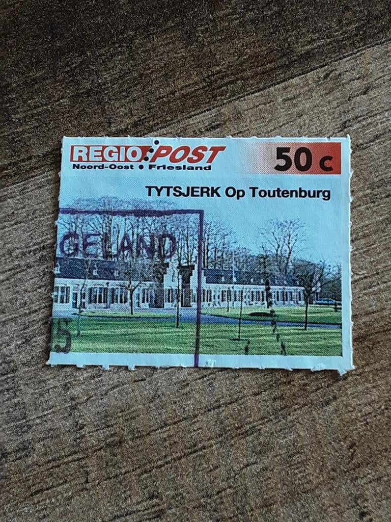 Regiopost. Tytsjerk op Toutenburg.  ( gest), Postzegels en Munten, Postzegels | Nederland, Ophalen of Verzenden