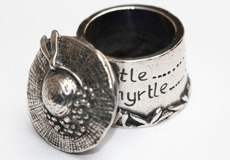 Silver Scenes (MASJ) verzilverd doosje 1989 - Hoedje  (7143), Antiek en Kunst, Curiosa en Brocante, Ophalen